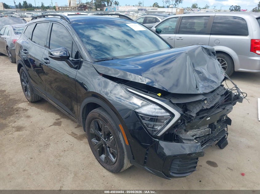 2025 Kia Sportage VIN KNDPYDDH2S7181448 IAAI salvage auction — FRONT END, Salvage (California), sold $5,500 on 2026-07-29 (photo 1)