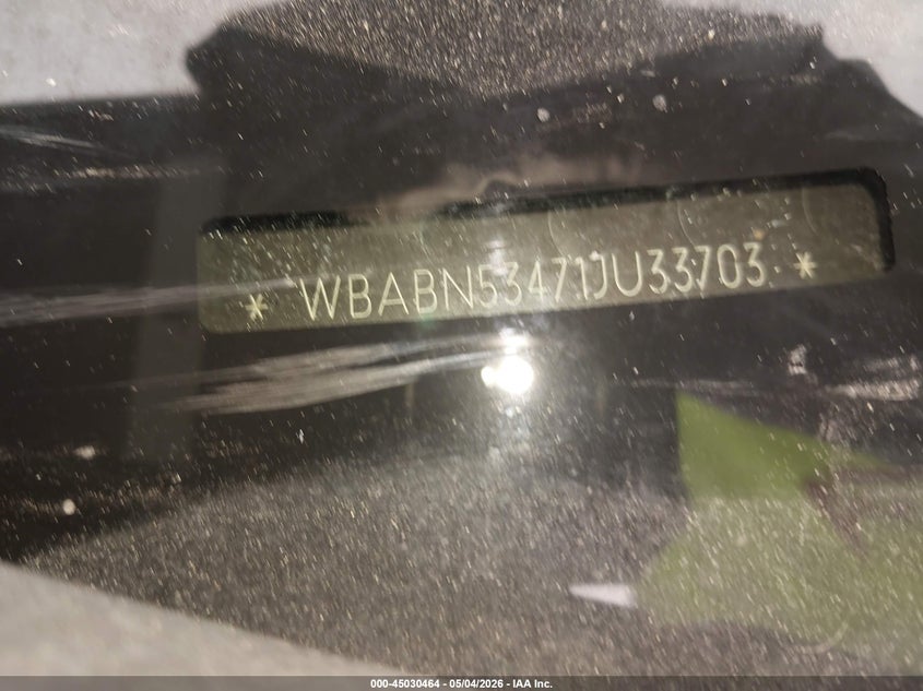 2001 BMW 3 series VIN WBABN53471JU33703 IAAI salvage auction — NORMAL WEAR, Clear (Indiana), sold $375 on 2026-07-22 (photo 9)