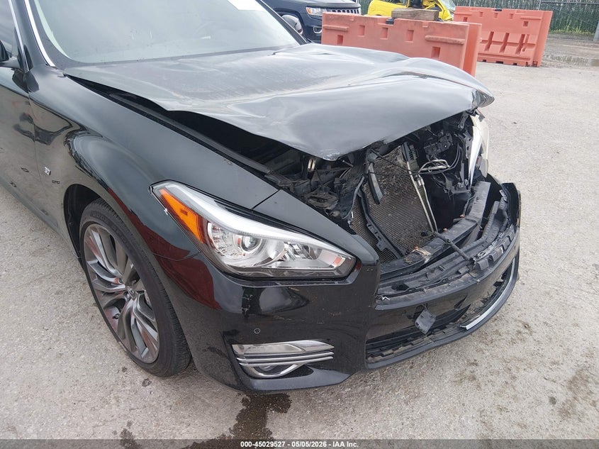 2017 Infiniti Q70 VIN JN1BY1AR6HM770196 IAAI salvage auction — FRONT END, Salvage (Kansas), sold $2,600 on 2026-07-31 (photo 6)