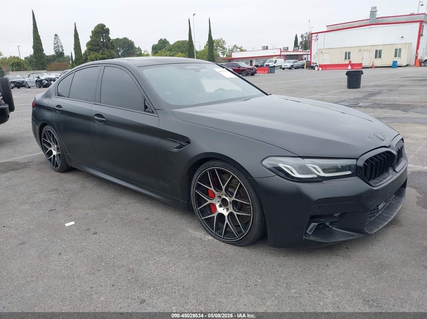 2021 BMW M5 VIN WBS83CH06MCH06521 IAAI salvage auction — LEFT SIDE, Salvage (California), sold $33,000 on 2026-07-06 (photo 1)