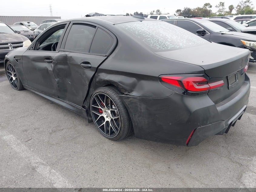 2021 BMW M5 VIN WBS83CH06MCH06521 IAAI salvage auction — LEFT SIDE, Salvage (California), sold $33,000 on 2026-07-06 (photo 3)