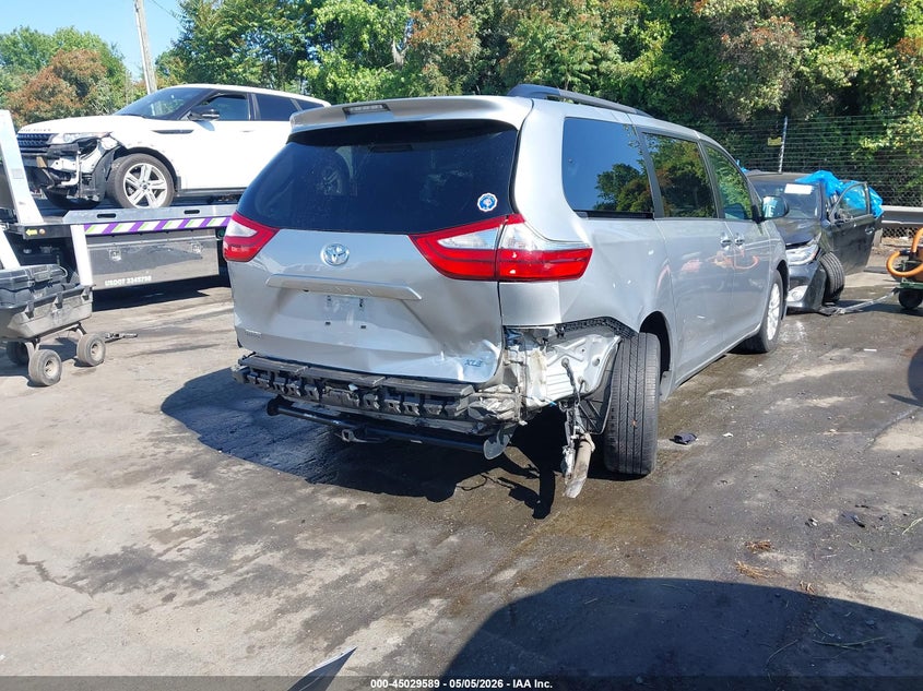 2016 Toyota Sienna VIN 5TDYK3DC9GS698974 IAAI salvage auction — REAR END, Salvage (North Carolina), sold $4,650 on 2026-07-30 (photo 4)