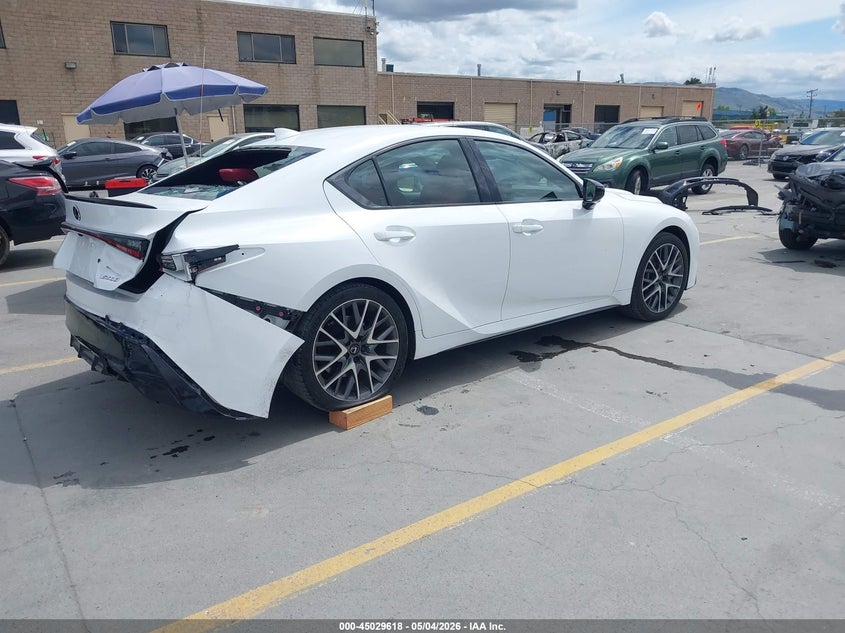 2024 Lexus Is VIN JTHAP1D21R5005448 IAAI salvage auction — Rear End, Salvage (California), sold $27,750 on 2026-06-22 (photo 4)