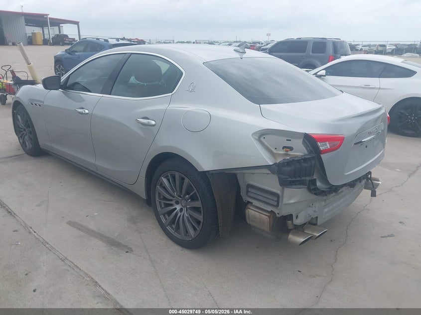 2018 Maserati Ghibli VIN ZAM57XSA6J1300522 IAAI salvage auction — REAR END, Original (Texas), sold $4,500 on 2026-07-10 (photo 3)