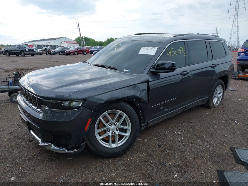 2023 Jeep Grand cherokee VIN 1C4RJKAG0P8886117 IAAI salvage auction — FRONT END, Salvage (Indiana), sold $9,500 on 2026-08-22 (photo 2)