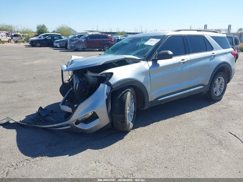 2023 Ford Explorer VIN 1FMSK7DH4PGB21459 IAAI salvage auction — RIGHT FRONT, Salvage (Arizona), sold $3,100 on 2026-07-09 (photo 2)