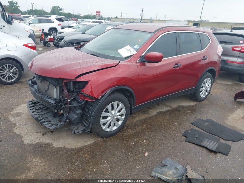 2016 Nissan Rogue VIN JN8AT2MT3GW025529 IAAI salvage auction — FRONT END, Original (Texas), sold $1,700 on 2026-07-08 (photo 2)