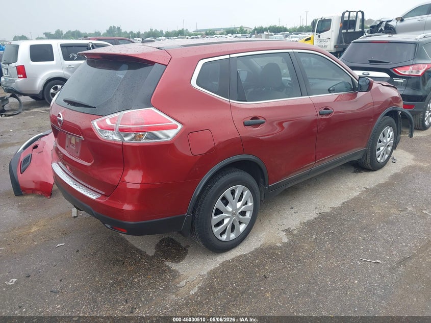 2016 Nissan Rogue VIN JN8AT2MT3GW025529 IAAI salvage auction — FRONT END, Original (Texas), sold $1,700 on 2026-07-08 (photo 4)