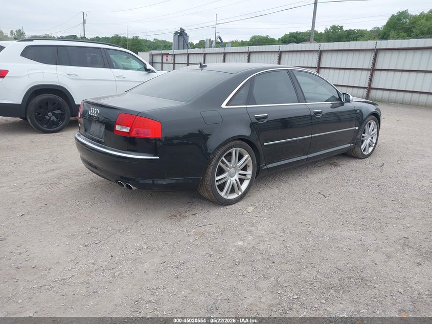 2007 Audi S8 VIN WAUPN44E37N021674 IAAI salvage auction — NORMAL WEAR, Regular Certificate (Iowa), sold $1,475 on 2026-07-06 (photo 4)