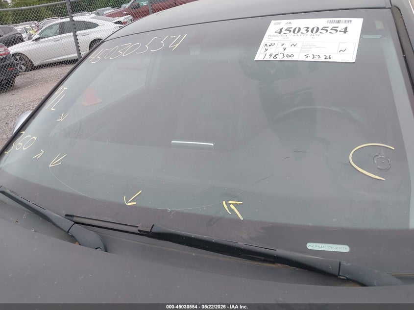 2007 Audi S8 VIN WAUPN44E37N021674 IAAI salvage auction — NORMAL WEAR, Regular Certificate (Iowa), sold $1,475 on 2026-07-06 (photo 6)