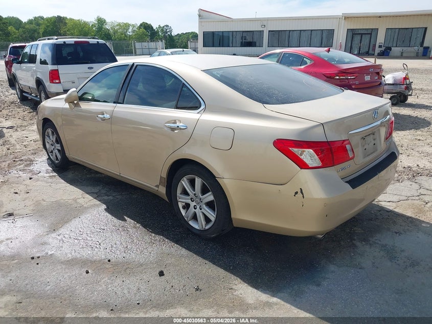 2008 Lexus Es 350 VIN JTHBJ46G482167249 IAAI salvage auction — NORMAL WEAR, Repossession Paperwork (Georgia), sold $625 on 2026-07-09 (photo 3)