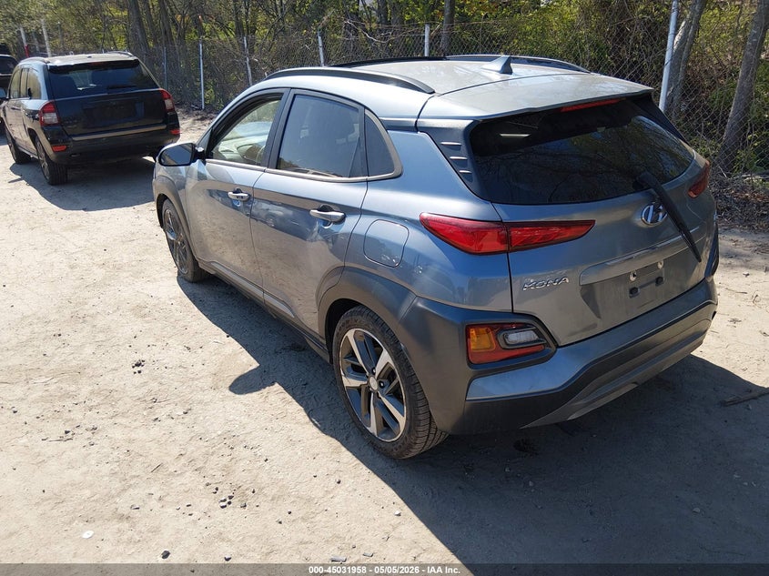 2020 Hyundai Kona VIN KM8K3CA50LU466631 IAAI salvage auction — WATER/FLOOD, Salvage (Rhode Island), sold $1,700 on 2026-07-07 (photo 3)