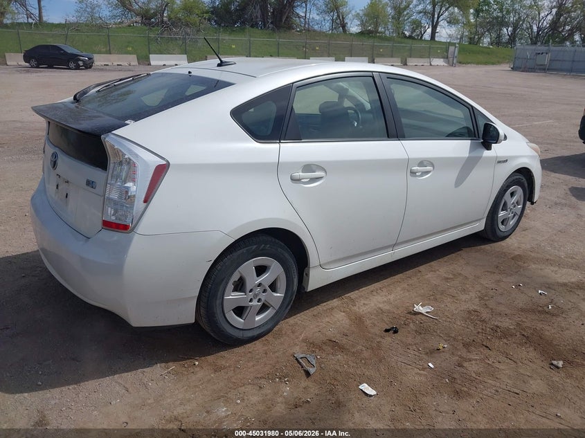 2010 Toyota Prius VIN JTDKN3DU9A0063589 IAAI salvage auction — LEFT REAR, Salvage (Nebraska), sold $1,375 on 2026-07-09 (photo 4)