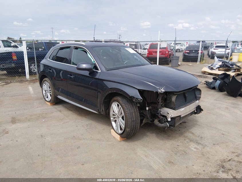 2019 Audi Q5 VIN WA1BNAFY0K2017007 IAAI salvage auction — LEFT SIDE, Salvage (California), sold $5,100 on 2026-07-20 (photo 1)