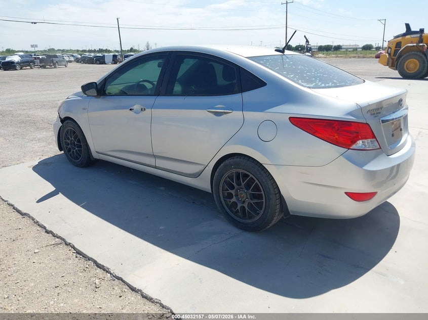 2013 Hyundai Accent VIN KMHCT4AE5DU305199 IAAI salvage auction — NORMAL WEAR, Salvage (Texas), sold $525 on 2026-07-09 (photo 3)