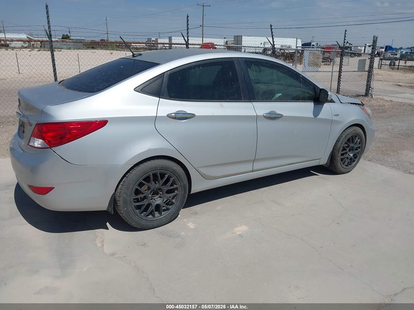 2013 Hyundai Accent VIN KMHCT4AE5DU305199 IAAI salvage auction — NORMAL WEAR, Salvage (Texas), sold $525 on 2026-07-09 (photo 4)
