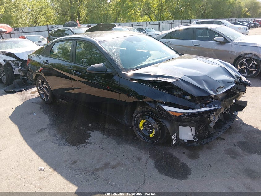 2025 Hyundai Elantra VIN KMHLM4DG2SU065780 IAAI salvage auction — FRONT END, Salvage (Idaho), sold $4,200 on 2026-07-09 (photo 1)