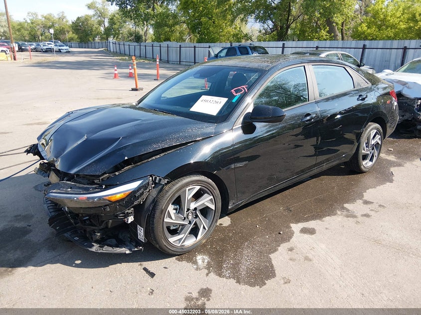 2025 Hyundai Elantra VIN KMHLM4DG2SU065780 IAAI salvage auction — FRONT END, Salvage (Idaho), sold $4,200 on 2026-07-09 (photo 2)