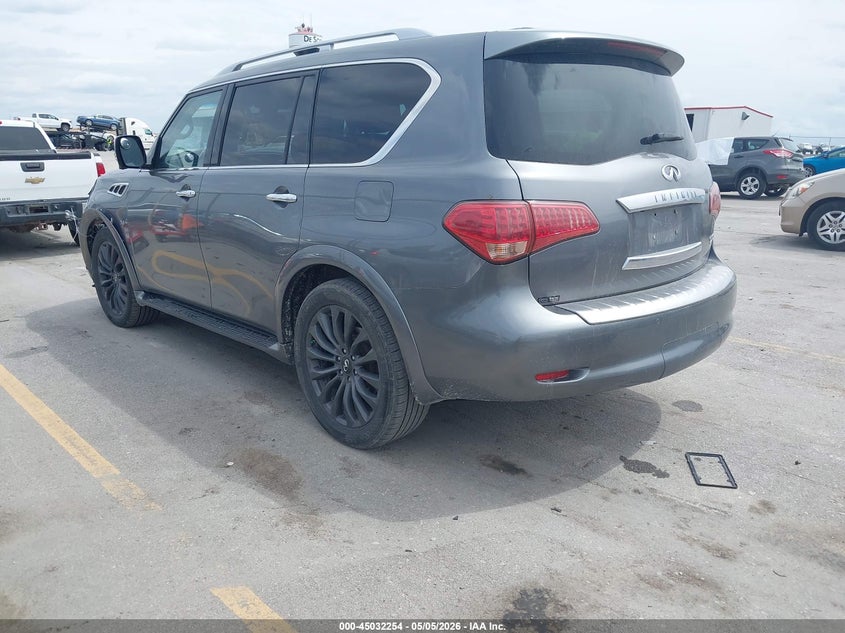 2016 Infiniti Qx80 VIN JN8AZ2NC1G9403049 IAAI salvage auction — LEFT FRONT, Salvage (Iowa), sold $25 on 2026-07-21 (photo 3)