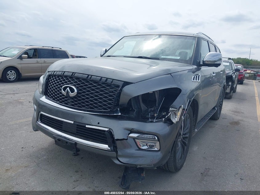 2016 Infiniti Qx80 VIN JN8AZ2NC1G9403049 IAAI salvage auction — LEFT FRONT, Salvage (Iowa), sold $25 on 2026-07-21 (photo 6)