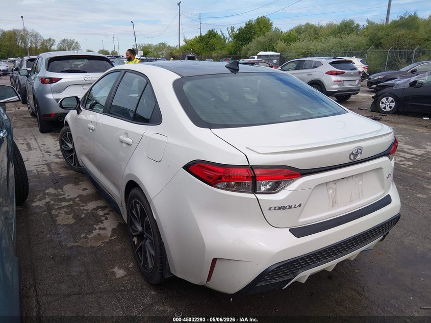 2021 Toyota Corolla VIN 5YFS4MCE8MP069252 IAAI salvage auction — HAIL, Salvage (Ohio), sold $8,400 on 2026-07-21 (photo 3)