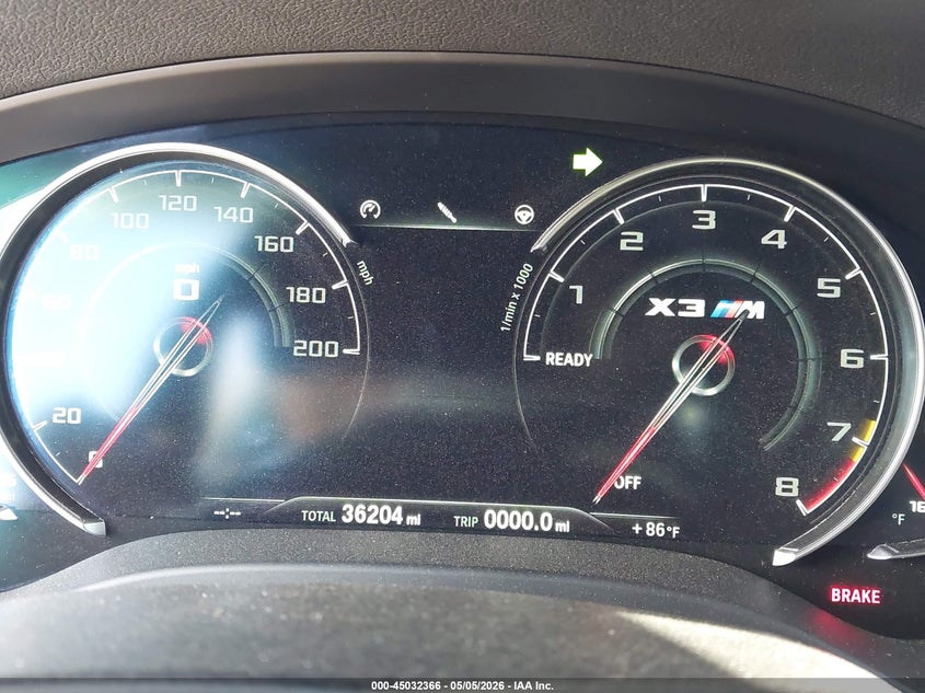 2020 BMW X3 m VIN 5YMTS0C04LLA57785 IAAI salvage auction — FRONT END, Mv-907A (New York), sold $15,725 on 2026-07-14 (photo 7)