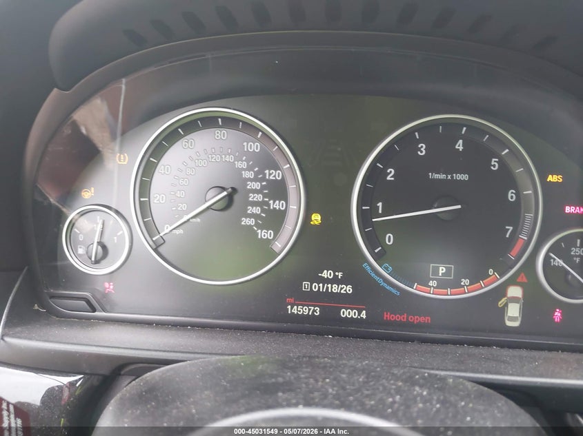 2016 BMW 5er VIN WBA5B3C59GG260288 IAAI salvage auction — FRONT END, Original (Texas), sold $3,750 on 2026-08-20 (photo 7)
