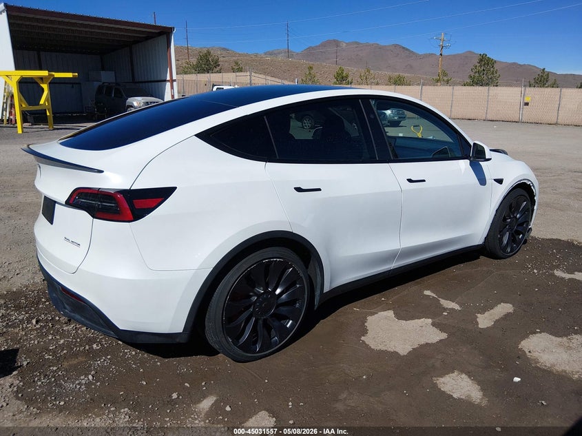 2025 Tesla Model y VIN 7SAYGDEF3SF218637 IAAI salvage auction — FRONT END, Clear (Nevada), sold $17,725 on 2026-07-17 (photo 4)