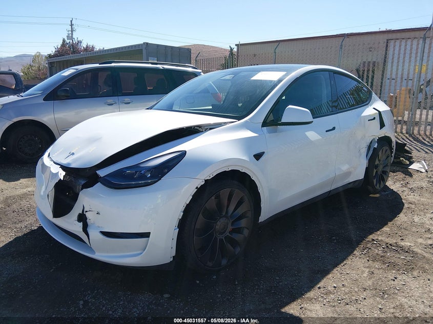 2025 Tesla Model y VIN 7SAYGDEF3SF218637 IAAI salvage auction — FRONT END, Clear (Nevada), sold $17,725 on 2026-07-17 (photo 6)