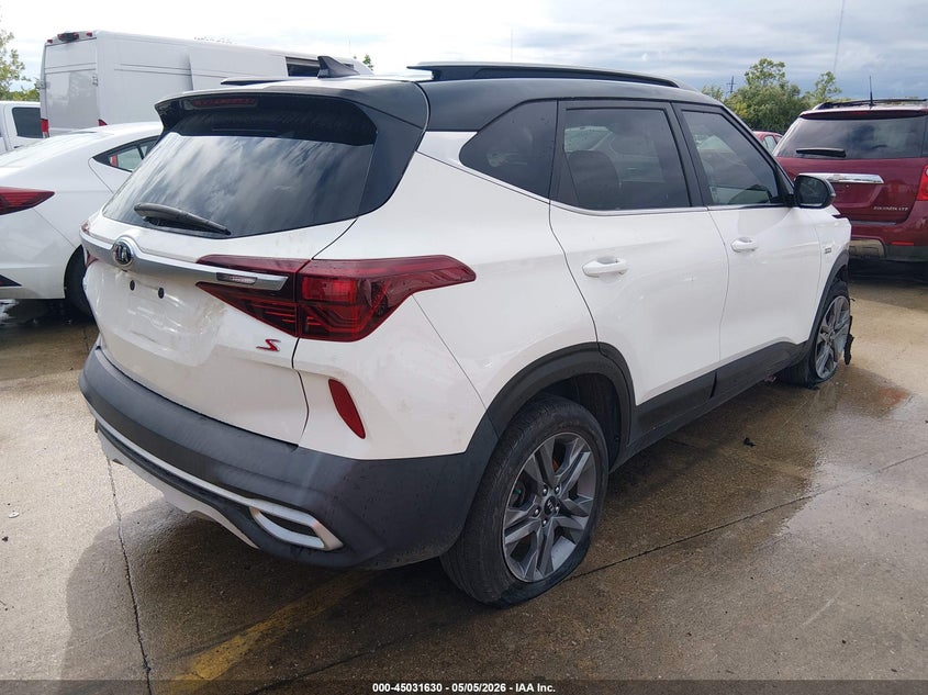 2021 Kia Seltos VIN KNDEUCAA9M7158210 IAAI salvage auction — NORMAL WEAR, Salvage (Texas), sold $3,700 on 2026-07-14 (photo 4)