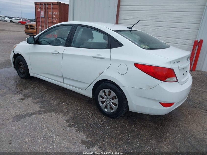 2016 Hyundai Accent VIN KMHCT4AE3GU965357 IAAI salvage auction — FRONT & REAR, Clear (Kansas), sold $425 on 2026-07-24 (photo 3)