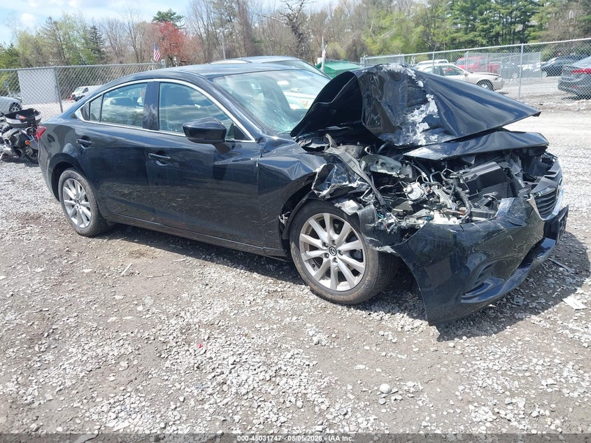 2017 Mazda 6 VIN JM1GL1U57H1143079 IAAI salvage auction — FRONT END, Mv-907A (New York), sold $300 on 2026-07-07 (photo 1)