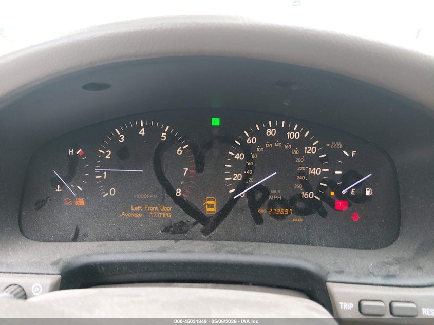 2004 Lexus Ls 430 VIN JTHBN36F140163655 IAAI salvage auction — NORMAL WEAR, Clear (Kansas), sold $750 on 2026-07-24 (photo 7)