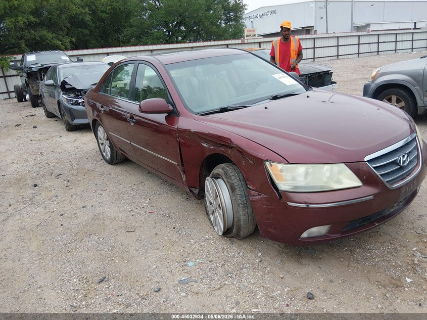 2009 Hyundai Sonata VIN 5NPEU46C99H488352 IAAI salvage auction — LEFT & RIGHT, Salvage (Texas), sold $25 on 2026-07-23 (photo 1)