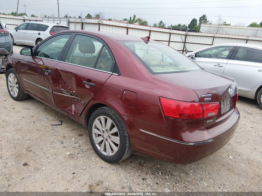 2009 Hyundai Sonata VIN 5NPEU46C99H488352 IAAI salvage auction — LEFT & RIGHT, Salvage (Texas), sold $25 on 2026-07-23 (photo 3)