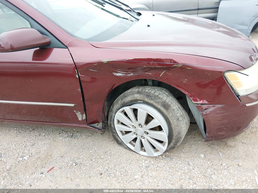 2009 Hyundai Sonata VIN 5NPEU46C99H488352 IAAI salvage auction — LEFT & RIGHT, Salvage (Texas), sold $25 on 2026-07-23 (photo 6)
