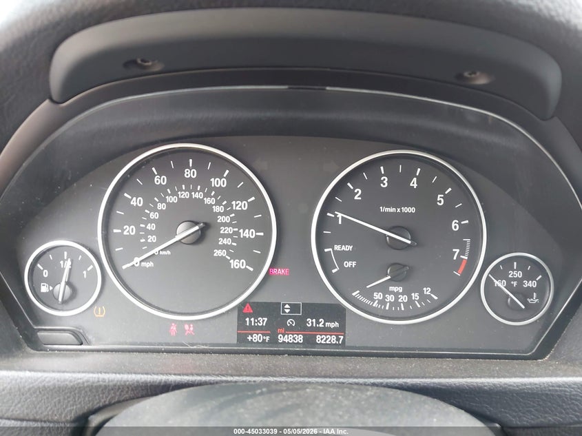 2017 BMW 3er VIN WBA8E1G55HNT72487 IAAI salvage auction — FRONT END, Salvage (Texas), sold $2,100 on 2026-07-28 (photo 7)