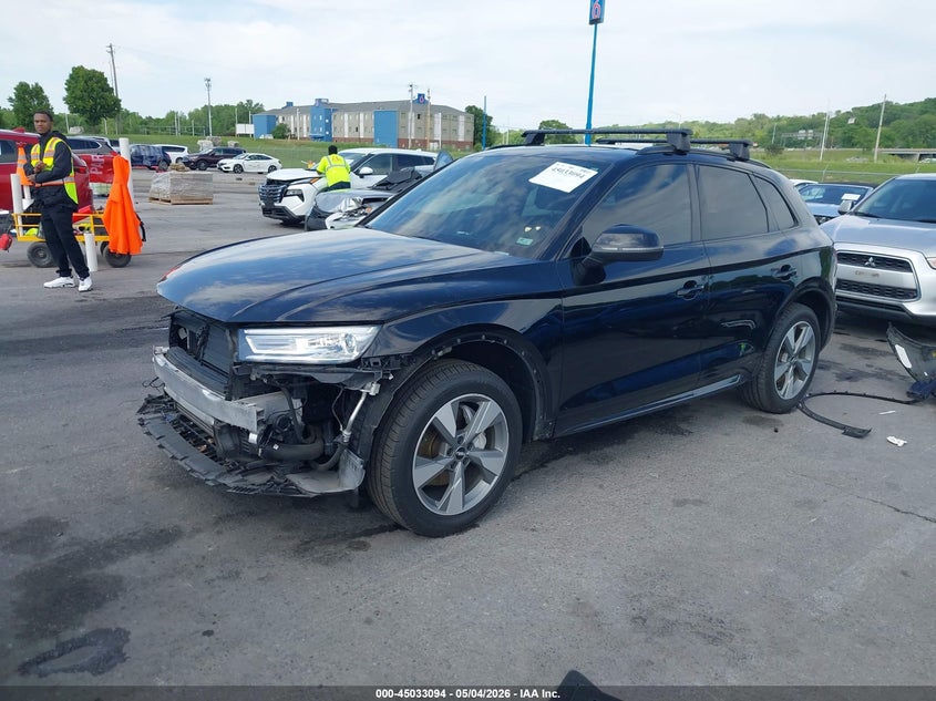 2020 Audi Q5 VIN WA1ANAFY8L2100827 IAAI salvage auction — FRONT END, Salvage (Illinois), sold $9,250 on 2026-07-07 (photo 2)