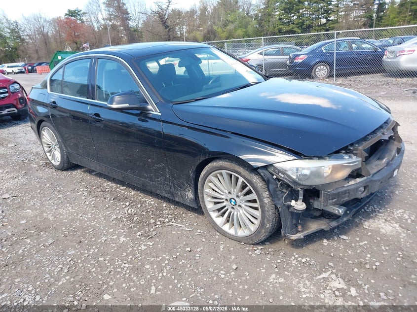 2015 BMW 3er VIN WBA3C3G54FNS73037 IAAI salvage auction — FRONT END, Salvage (Idaho), sold $25 on 2026-07-28 (photo 1)