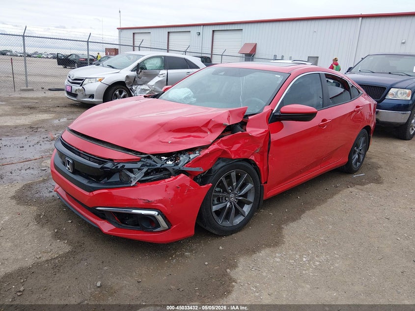 2020 Honda Civic VIN 2HGFC1F3XLH680287 IAAI salvage auction — LEFT FRONT, Salvage (Louisiana), sold $4,050 on 2026-07-31 (photo 2)