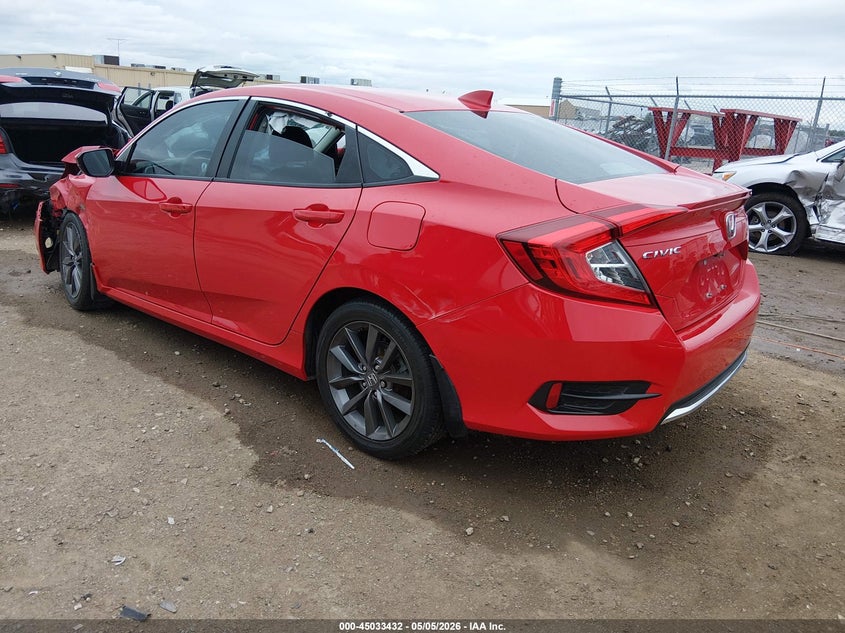 2020 Honda Civic VIN 2HGFC1F3XLH680287 IAAI salvage auction — LEFT FRONT, Salvage (Louisiana), sold $4,050 on 2026-07-31 (photo 3)
