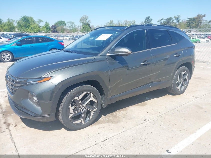 2022 Hyundai Tucson VIN KM8JE3AE5NU060384 IAAI salvage auction — HAIL, Salvage (Indiana), sold $7,075 on 2026-07-31 (photo 2)