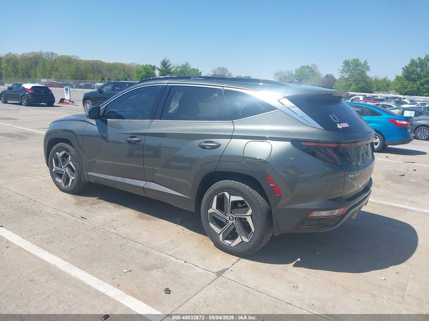 2022 Hyundai Tucson VIN KM8JE3AE5NU060384 IAAI salvage auction — HAIL, Salvage (Indiana), sold $7,075 on 2026-07-31 (photo 3)