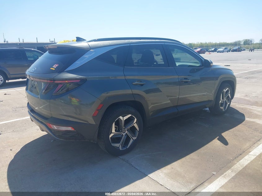 2022 Hyundai Tucson VIN KM8JE3AE5NU060384 IAAI salvage auction — HAIL, Salvage (Indiana), sold $7,075 on 2026-07-31 (photo 4)