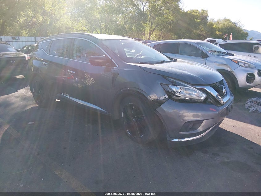 2017 Nissan Murano VIN 5N1AZ2MH4HN140312 IAAI salvage auction — RIGHT FRONT, Clear (Wyoming), sold $2,550 on 2026-07-09 (photo 1)