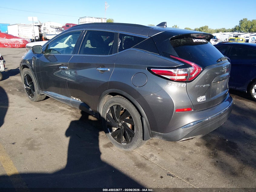 2017 Nissan Murano VIN 5N1AZ2MH4HN140312 IAAI salvage auction — RIGHT FRONT, Clear (Wyoming), sold $2,550 on 2026-07-09 (photo 3)