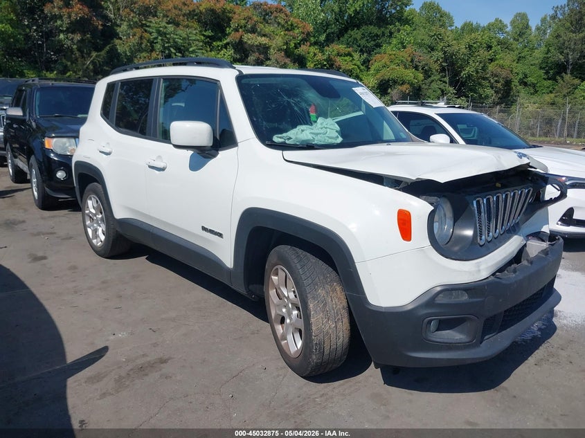 2018 Jeep Renegade VIN ZACCJABBXJPJ24039 IAAI salvage auction — FRONT END, Salvage (North Carolina), sold $1,600 on 2026-07-09 (photo 1)