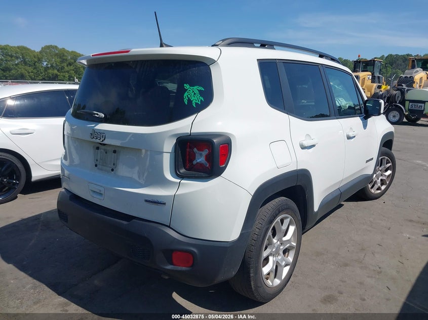 2018 Jeep Renegade VIN ZACCJABBXJPJ24039 IAAI salvage auction — FRONT END, Salvage (North Carolina), sold $1,600 on 2026-07-09 (photo 4)