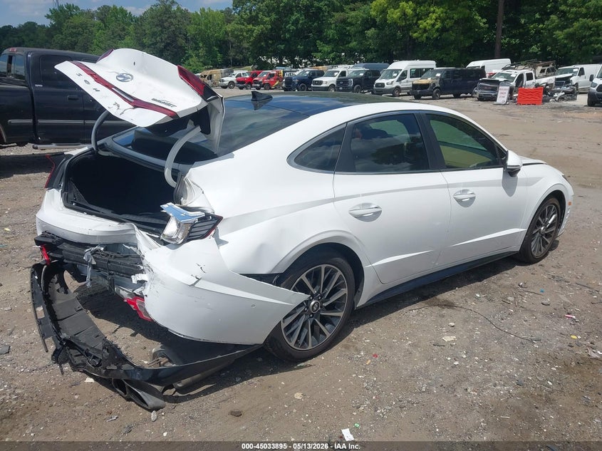 2023 Hyundai Sonata VIN KMHL34J27PA313610 IAAI salvage auction — REAR END, Salvage (Georgia), sold $8,025 on 2026-07-08 (photo 4)