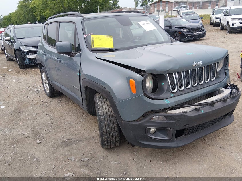 2018 Jeep Renegade VIN ZACCJABB6JPJ37869 IAAI salvage auction — FRONT END, Salvage (Tennessee), sold $1,525 on 2026-07-09 (photo 1)
